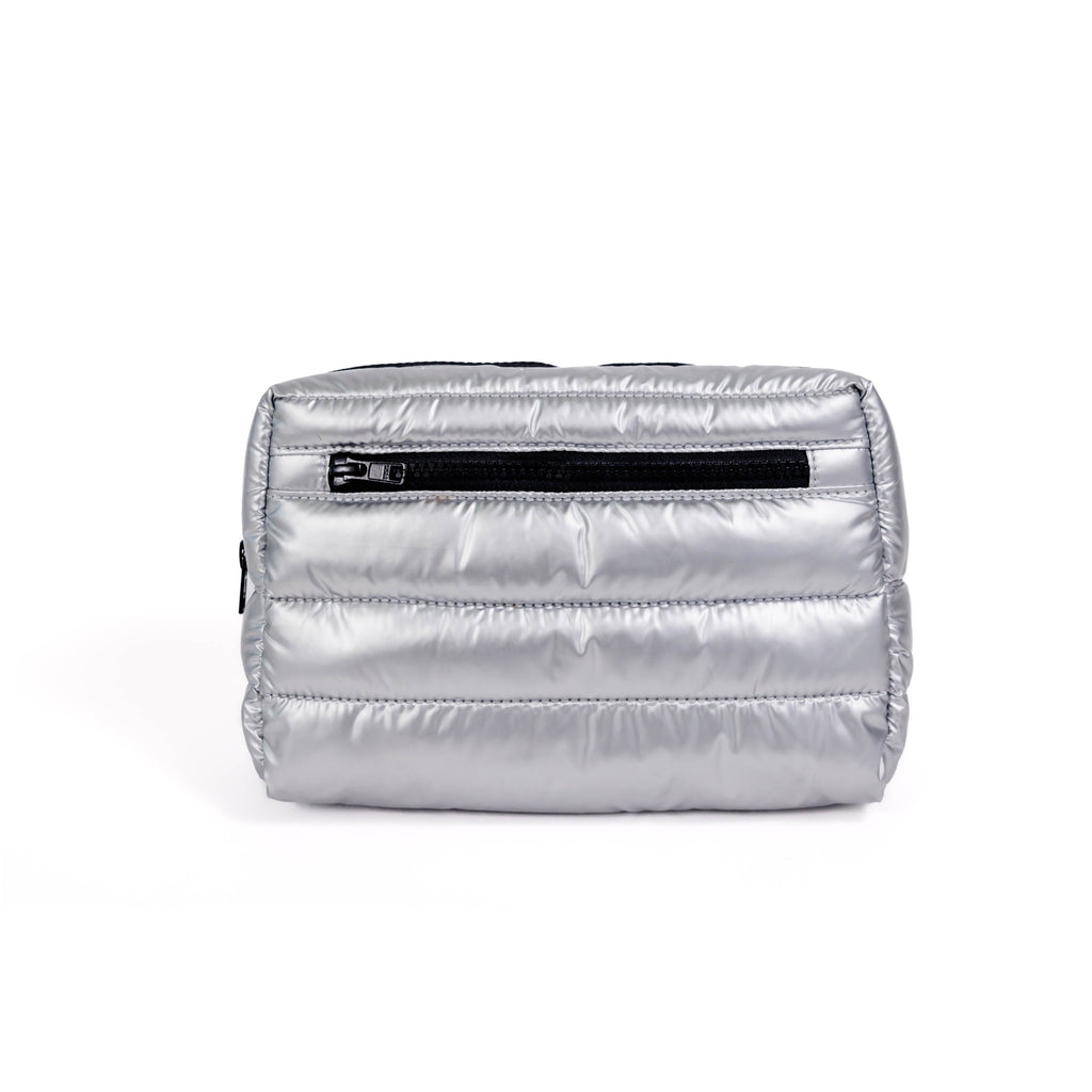 Gabriella Small Cosmetic Bag in Silver