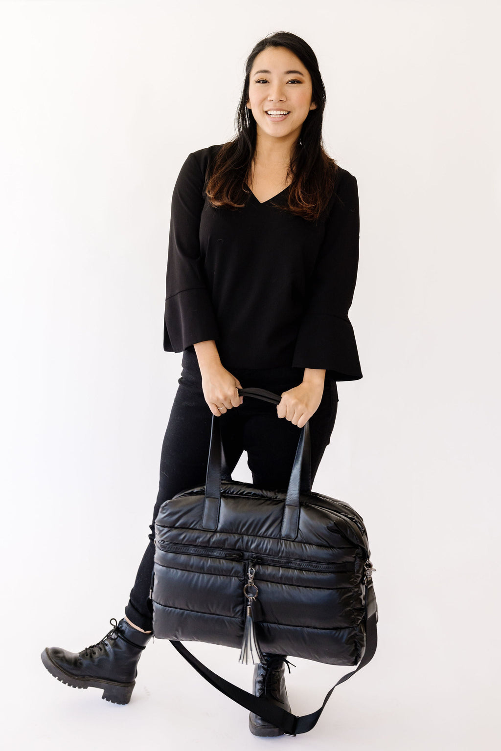 Gabriella Weekender Bag in Black