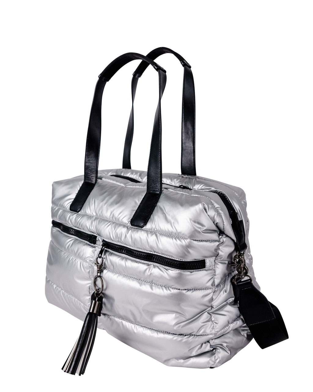 Gabriella Weekender Bag in Silver