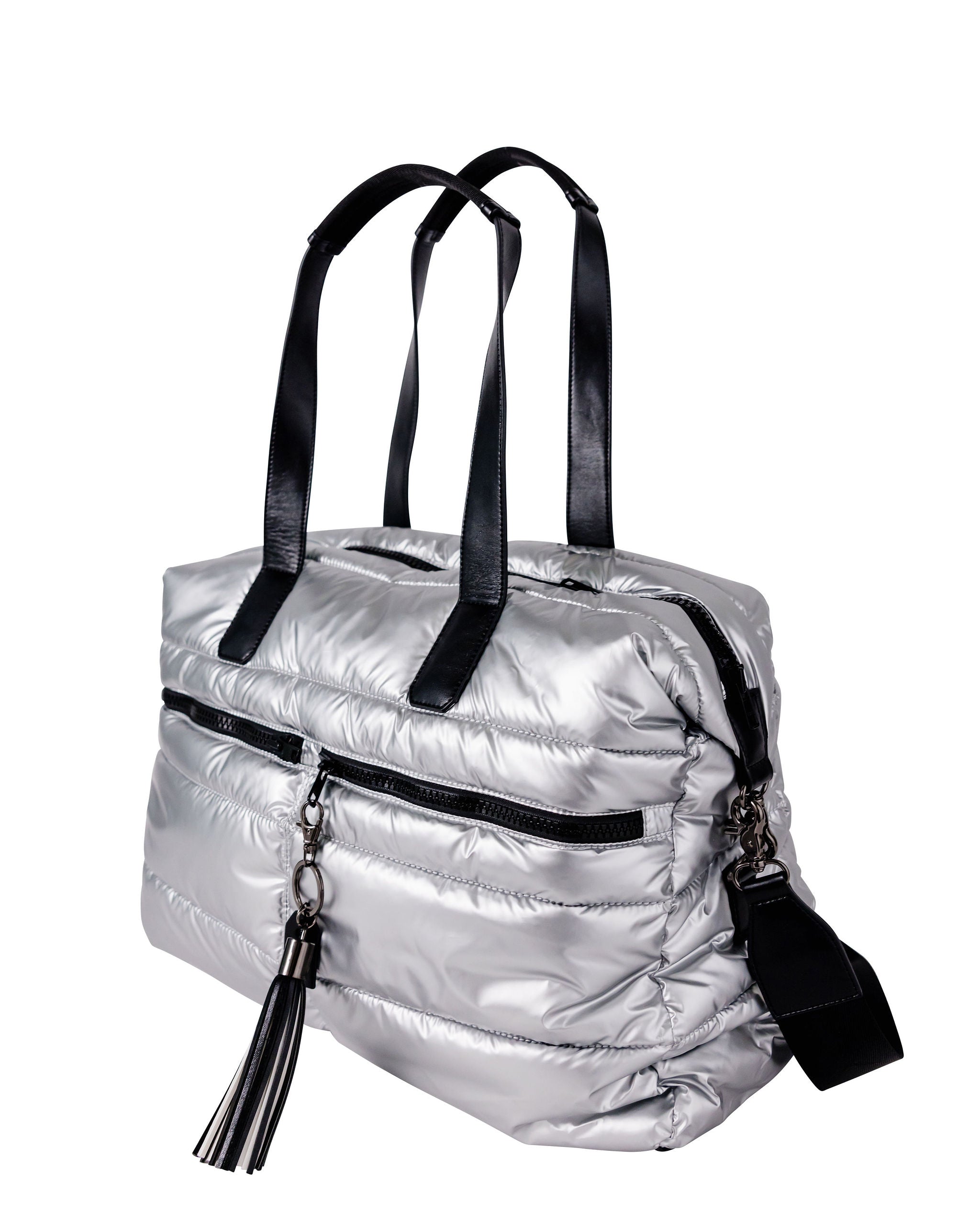 Gabriella Weekender Bag in Silver
