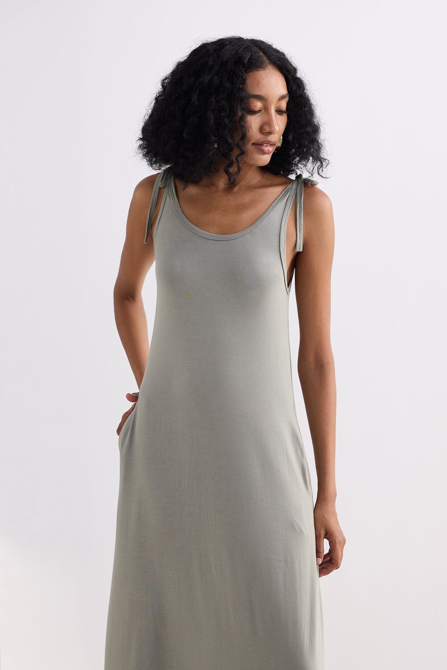 Harper Dress in Gray